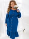Ніжна синя сукня з поясом | 6619415 | фото 2
