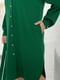Сукня рубашка зелена з поясом | 6619420 | фото 4
