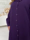 Сукня рубашка фіолетова з поясом | 6619422 | фото 4