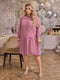 Вельветова сукня рожево-лілова | 6619423 | фото 2