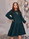 Повітряна зелена сукня з прикрасою | 6619439 | фото 2