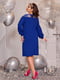 Святкова мереживна сукня синя з прикрасою | 6619445 | фото 4