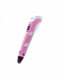 3D ручка для рисования розовая с трафаретами | 6620750