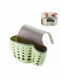 Подвесная корзинка на кран-смеситель для кухонных губок зеленая | 6621313