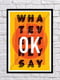 Постер "OK" | 6622624