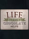 Табличка интерьерная металлическая Life happens chocolate helps (26х18,5см) | 6622935