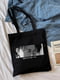 Эко сумка шоппер аниме атака на Титанов с принтом Леви Аккерман (39х34 см) черная с принтом | 6623887