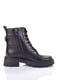 Кожаные ботинки черного цвета на шнуровке | 6623959 | фото 2
