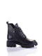 Кожаные ботинки черного цвета на шнуровке | 6623963 | фото 2