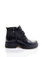 Кожаные ботинки черного цвета на шнуровке | 6623964 | фото 2