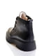 Кожаные ботинки черного цвета на шнуровке | 6623964 | фото 4
