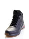 Кожаные ботинки черного цвета на шнуровке | 6623969 | фото 3