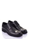 Кожаые туфли черного цвета на шнуровке | 6623982