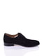 Замшеві туфлі чорного кольору на шнурівці | 6623983 | фото 2
