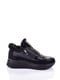 Зимние комбинированные кроссовки черного цвета | 6623988 | фото 2