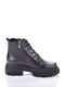 Кожаные ботинки черного цвета на шнуровке | 6623991 | фото 2
