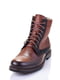 Шкіряні черевики коричневого кольору на шнурівці | 6624010 | фото 3