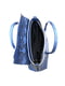 Сумка-портфель синяя в змеиный принт | 6624444 | фото 5