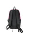 Міський рюкзак чорний з рожевим | 6624579 | фото 4