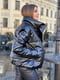 Матова куртка еко-шкіра чорна | 6624914 | фото 3