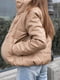 Матова куртка еко-шкіра бежева | 6624915 | фото 4