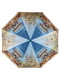 Зонт полуавтомат синий с рисунком | 6625367
