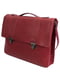 Кожаный портфель бордовый | 6625447 | фото 4