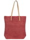 Плетеная сумка шопер красная | 6625480