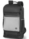 Діловий рюкзак зі світловідбивними вставками чорно-сірий (17L) | 6625491 | фото 2