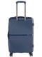 Пластикова синя валіза з полікарбонату (65L) | 6625601 | фото 3