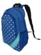 Молодіжний рюкзак синій в горох (25L) | 6625727 | фото 4