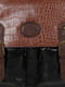 Діловий портфель зі штучної шкіри чорно-коричневий | 6625740 | фото 6