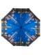 Зонт полуавтомат синий с рисунком | 6625761