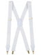Підтяжки для штанів білі (100 на 2,5 см) | 6625782 | фото 7