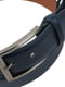 Кожаный ремень для брюк синий (3,5 см) | 6625873 | фото 4