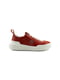 Кожаные красные кроссовки с принтом | 6619462 | фото 4