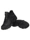 Зимние черные кожаные кроссовки | 6619502 | фото 4