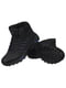 Зимние черные кожаные кроссовки | 6619506 | фото 4
