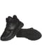 Зимние кожаные кроссовки в черном цвета | 6619514 | фото 4