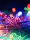 Світлодіодна гірлянда нитки 100 led-лампочок 6м мульти прозорий провід, 8 режимів | 6627695 | фото 2