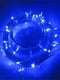 Світлодіодна гірлянда нитки 100 led 6м 100 лампочок синя на прозорому проводі, 8 режимів | 6627699 | фото 3