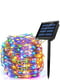 Гірлянда «вулична роса» 200 led 20м на сонячній батареї різнокольорова мультиколор | 6627780