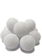 Гірлянда кульки бавовняні білі 10 LED 150см на батарейках10 кульок, прозорий провід | 6627781 | фото 4