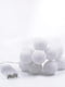Гірлянда на батарейках кульки бавовняні білі 10 LED 150см білий холодний, 10 кульок, прозорий провід | 6627782 | фото 6