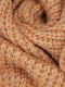 Вязаный шарф цвета кемел | 6627841 | фото 2