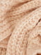 Вязаный шарф персикового цвета | 6627842 | фото 2