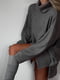 Теплое серое платье-свитер | 6628079 | фото 3