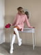 Теплое розовое платье-свитер | 6628082 | фото 2