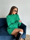 Платье-свитер зеленое | 6628103 | фото 4