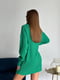 Платье-свитер зеленое | 6628103 | фото 5